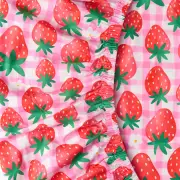 Organic Cotton Baby Fitted Sheet - Strawberry Jam by Kip&Co | the memo