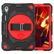 MCC Shockproof Strap Samsung Galaxy Tab S10 FE 10.9" X520 X526 Kids Case Cover SPMan [Black+Red]