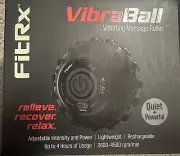 FitRx VibraBall Vibrating Massage Roller Lightweight Rechargeable Quiet/Powerful