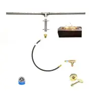 26” TROUGH BURNER DELUXE KIT FOR PLUMBED NATURAL GAS/ LP FIRE TABLE/ WALL KIT