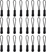 iDopick Zipper Pulls Replacement, 24 Pack Replacement Nylon Cord Zipper Extension Pulls for Clothes, for Backpacks, Luggage, Jackets, Purses, Handbags