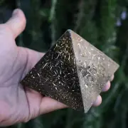 Orgone Energy Pyramid Medium - Gold 50:50 METAL TO RESIN