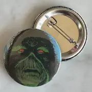 Custom 1.5" Swamp Thing Button - Made w/ Actual DC Comic - Buy 3 for FREE Ship!