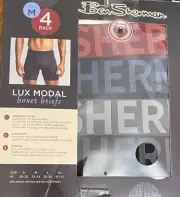 Ben Sherman Boxer Briefs Men's Medium 4 Pack Pairs Lux Modal Stretch NWT