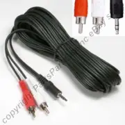 25ft long 3.5mm, 1/8" Stereo Male~Dual RCA~M Audio/PC/MAC/IPOD Cable/Cord/Wire