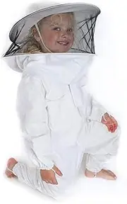 Kids Beekeeping Suit Children's Bee Keeping Outfit Veil Cotton Protective Overall