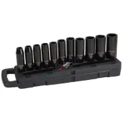 Ironton Deep Impact Socket Set, 11-Pc., 1/2in. Drive, SAE