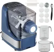 Electric Pasta Maker, 150W Automatic Noodle Maker Machine with 8 Pasta Shapes, 4