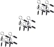 Sosoport 15 Pcs Sport Accessories Sports Accessories Dumbbell Lock Collar Barbell Spring Collars Barbell Spring Clamps Spring clamp for Weightlifting Curly Spring Clip Lock Clip Lock Ring