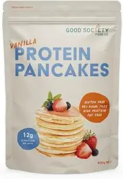Good Society Food Co. Vanilla Protein Pancakes, 400g, Gluten Free, 12.4g Protein per Serve