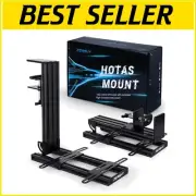 Premium Flight Stick Desk Mount Compatible with Logitech X56 & Thrustmaster TCA