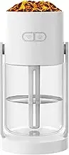 Humidifiers for Bedroom - Volcano Humidifier, Usb Home Diffuser | Colorful Light Mist Humidifier for Baby Nursery Living Room, Portable Compact Steam Vaporizer for Travel Plants, Car Interior Moisture