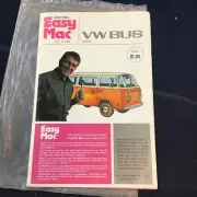 Chiltons EASY MAC Vintage VW BUS 1970-74 KIT #9007 Basic Info Wall Chart (c3)