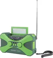 Daiilg 10000MAh Emergency Radio, Solar Hand Crank Radio, Portable Radio with Phone Charger, LED Flashlight Green