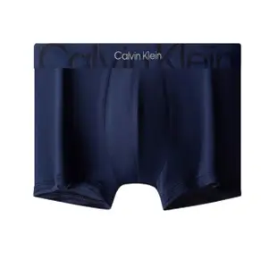 【Calvin Klein 凱文克萊】CK Low Rise Trunk 男士 低腰短版合身四角內褲 深藍色 舒適 柔軟(附衣架 袋裝)
