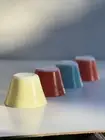Vintage Set of 4 JAJ Pyrex Coloured Custard Cups Ramekins England