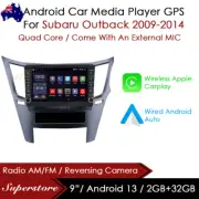 9” CarPlay Android 13 Auto Car Stereo GPS Head Unit For Subaru Outback 09-14