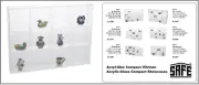 Lego Figures Sammelvitrinen Acrylic 12x 70x63x42 mm Safe 5256 Compact