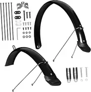 Totority 1Set Bike Mudguards Extended Protective Mud Flaps for Front Rear Wheels Durable Splashing Guard for Mountain Road Bikes Easy Installation Full Coverage Outdoor