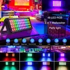 RGB Flood Light 48LED Wall Washer Party DJ Disco Club Stage Lighting DMX Light