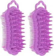 MERRYHAPY Silicone Scalp Scrubber Brush Hair Care Tool Scalp Exfoliator Scrub for Dandruff Removal