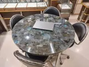 36" Labradorite Gems Stone Coffee Table Top Console Bar Desk Hallway & Home Deco