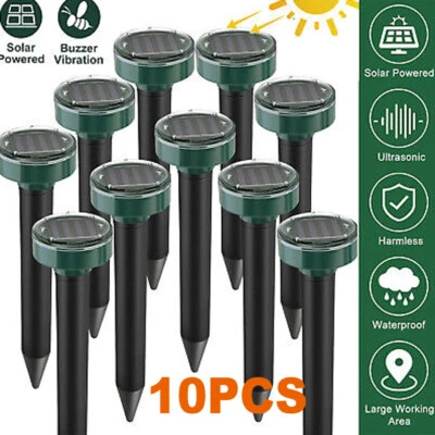 Solar Pest Repeller Mole Repellent Vole Snake Rodent Deterrent Pest Control Tool