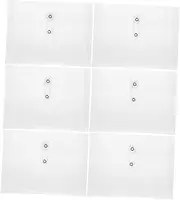 jojofuny 1set Transparent Plastic File Envelopes Thick Document Organizer Bags with String Button and Lightweight for Home Office and School Storage 6pcs