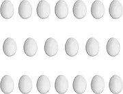 STARTIST 20Pcs Solid Simulation Pigeon Eggs for Pigeon Hatching for Birds to Stop Laying Eggs Home Decor Supply Dove False Egg