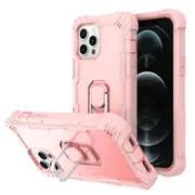 MCC Stylish Shockproof iPhone 12 Pro Max Case Cover Apple Heavy Duty Tough [Pink+Pink]