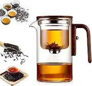 Assassins teapot Premium Borosilicate Glass Magnetic Teapot - Zahra Magic Harmony Pot with Zenpour Filtration & Infusifie Tea Infuser for A Tranquil Brewing Experience(520 ML/18.3 OZ)