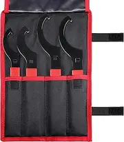 Cenfoge Universal Coilover Adjustment Spanner Wrench Set, 4-PC. Tool Kit for Suspension System and Shock Adjustments, with 3/8" Drive Hole, Universal Fit Most Coilovers Shocks.