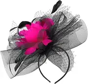 [COLLBATH] Fascinators Hat for Women Elegant Mesh Headband with Hair Clip for Tea Parties Cocktail Events Weddings Versatile Stylish Hair Accessory Lightweight Comfortable