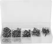 Fishing Snap Swivels, 50Pcs Stainless Steel Ball Bearing Swivels, Antirust Coating, Height Speed 360 Degree Rotation, Quick Lock for Fishing