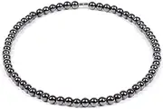 Dr Kao Magnetic Therapy Hematite Necklace, Hematite Magnet, Support The Immune System, Magnet Necklace, Relieve Stress and Frustration, Health Gifts for Family, Middle, Hematite, No Gemstone