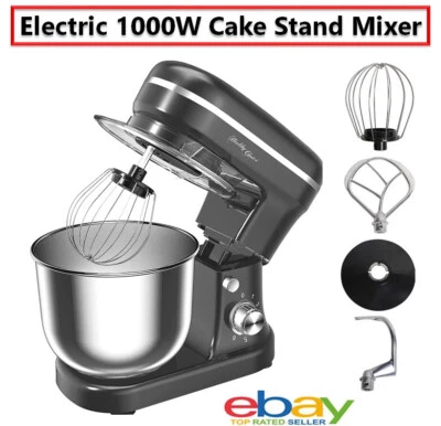 Kitchen Cake Stand Mixer 1200W Food Dough Beater Whisk Electric Mixing Machine