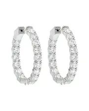 Diana M. Fine Jewelry 14K 1.50 ct. tw. Diamond Hoops
