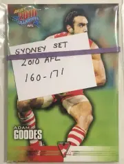 AFL Select 2010 Sydney Swans Team Card Set Aussie Rules