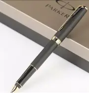 Excellent Parker Sonnet Rollerball Pen Matte Black Gold Clip 0.5mm Ink F Refills