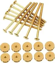 iplusmile 10 Sets Socket Head Screws and Nuts for Teapot Replacement Knob for Household and Instrument Repair Firm Attachment and Fit Screws for Stable Connection