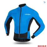 LIXADA 男士防風騎行夾克冬季保暖搖粒絨山地車自行車騎行跑步服運動服夾克外套