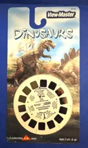 SEALED Dinosaurs view-master 3 Reels blister Pack Plant & Flesh Eating Struggle