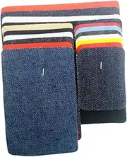DOITOOL 18pcs Denim Mending Patches DIY Clothing Repair Appliques for Jeans Jackets Sweaters Stylish Embroidery Patches for Creative Clothing Restoration