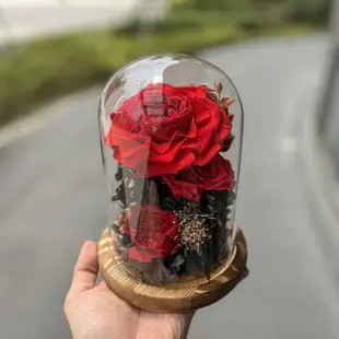 【Flower Plus】 美麗嶄露｜永生花玻璃罩 (8.5折)