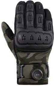 Knox Orsa OR4 Motorcycle Gloves, black-green, Size S for Men Black Green