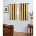 Glasgow 56 in. W x 45 in. L Woven Grommet Top Short Panel in Gold Leaf