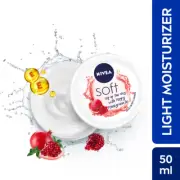 NIVEA Soft Light Moisturizer Cream Peppy Pomegranate (50 ml)