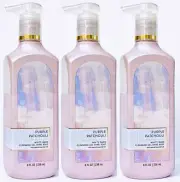 3 Bath & Body Works PURPLE PATCHOULI Cleansing Gel Hand Soap 8.0 oz