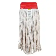 JANICO 3032 White #32 Cut End Mop Head with Red Band 12/cs