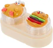 [GALPADA] Lens Storage Box Travel-friendly Contacts Container Case Applicator Tweezers